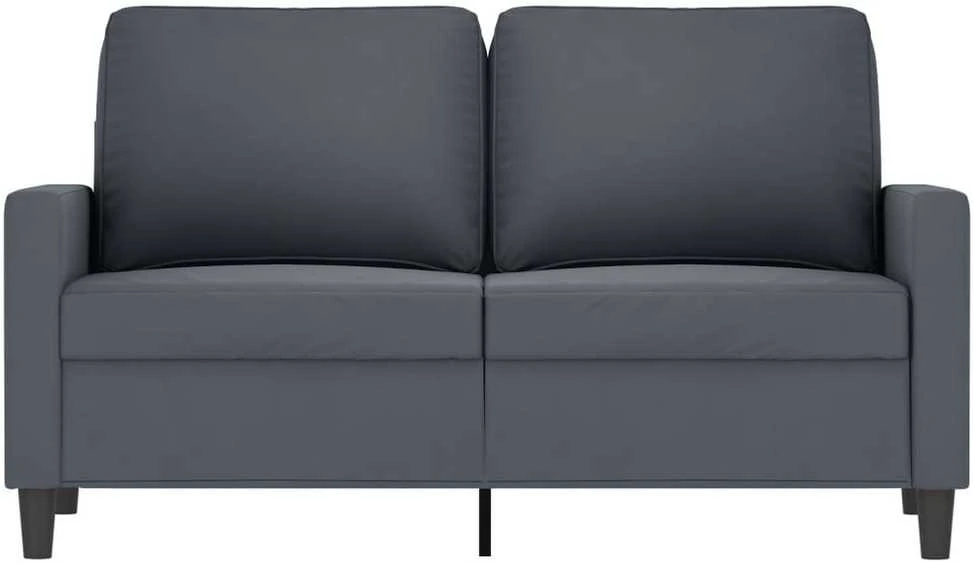 Dvivietė sofa, tamsiai pilkos spalvos, 120cm, aksomas