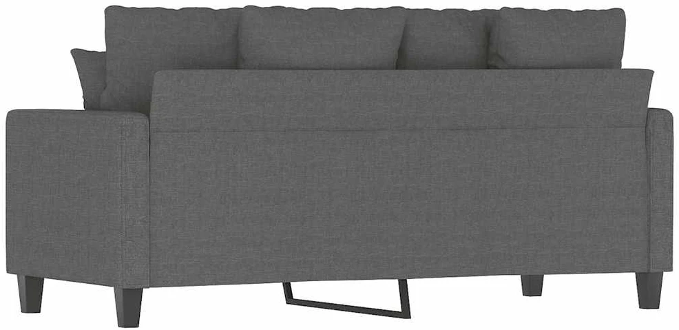 Dvivietė sofa, tamsiai pilkos spalvos, 140cm, audinys