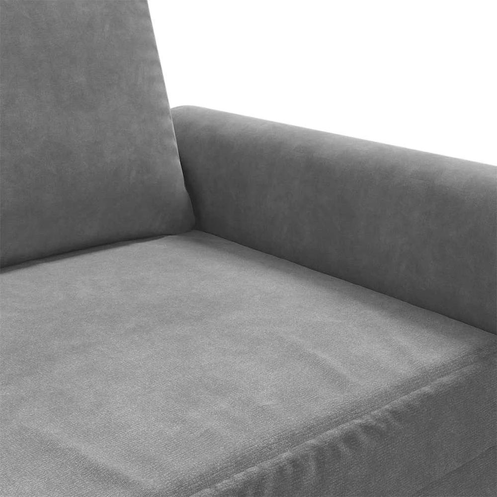 Dvivietė sofa, tamsiai pilkos spalvos, 140cm, aksomas