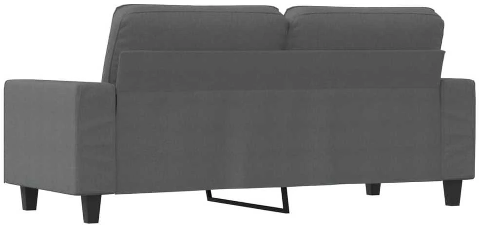 Dvivietė sofa, tamsiai pilkos spalvos, 140cm, audinys