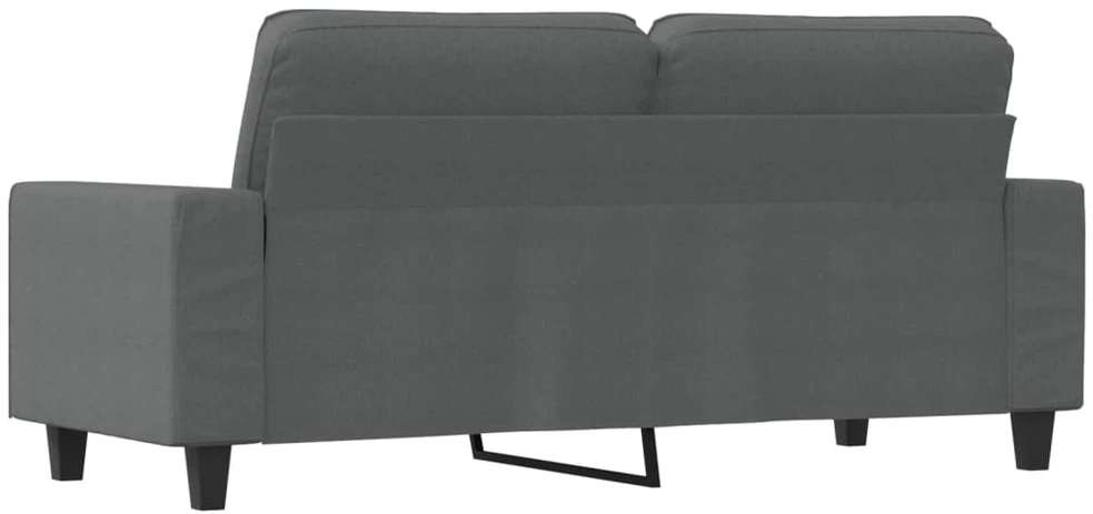 Dvivietė sofa, tamsiai pilkos spalvos, 140cm, audinys