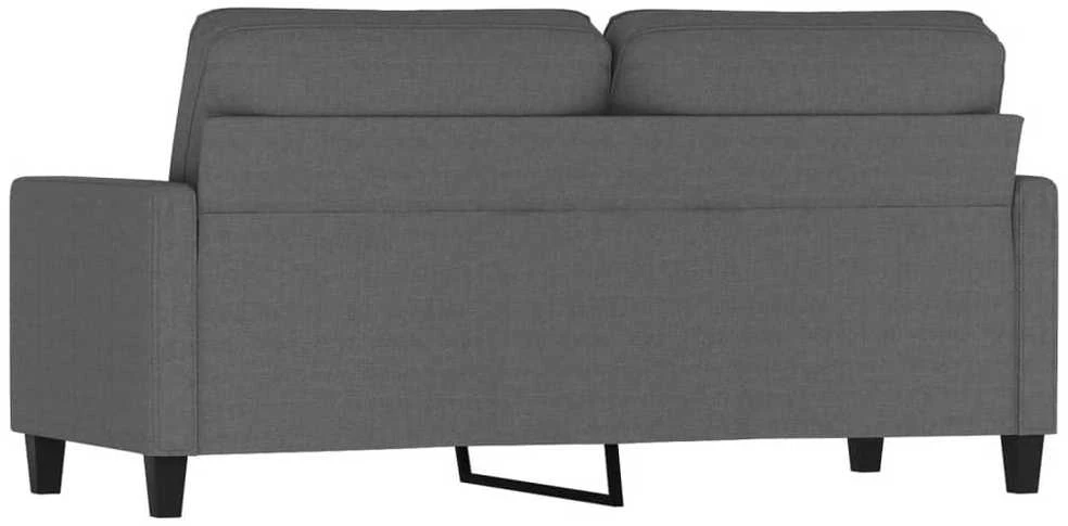 Dvivietė sofa, tamsiai pilkos spalvos, 140cm, audinys