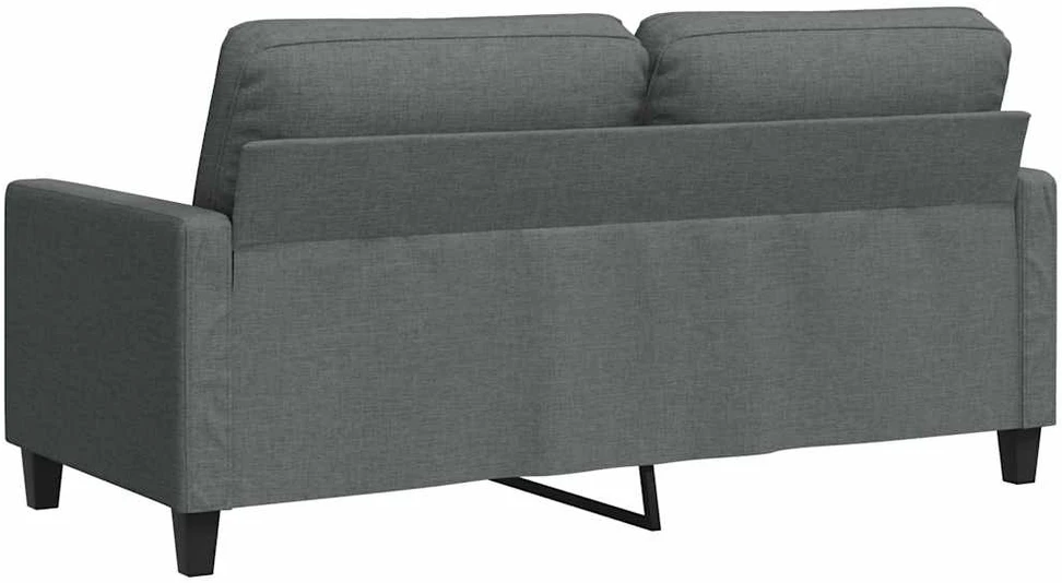 Dvivietė sofa, tamsiai pilkos spalvos, 140cm, audinys