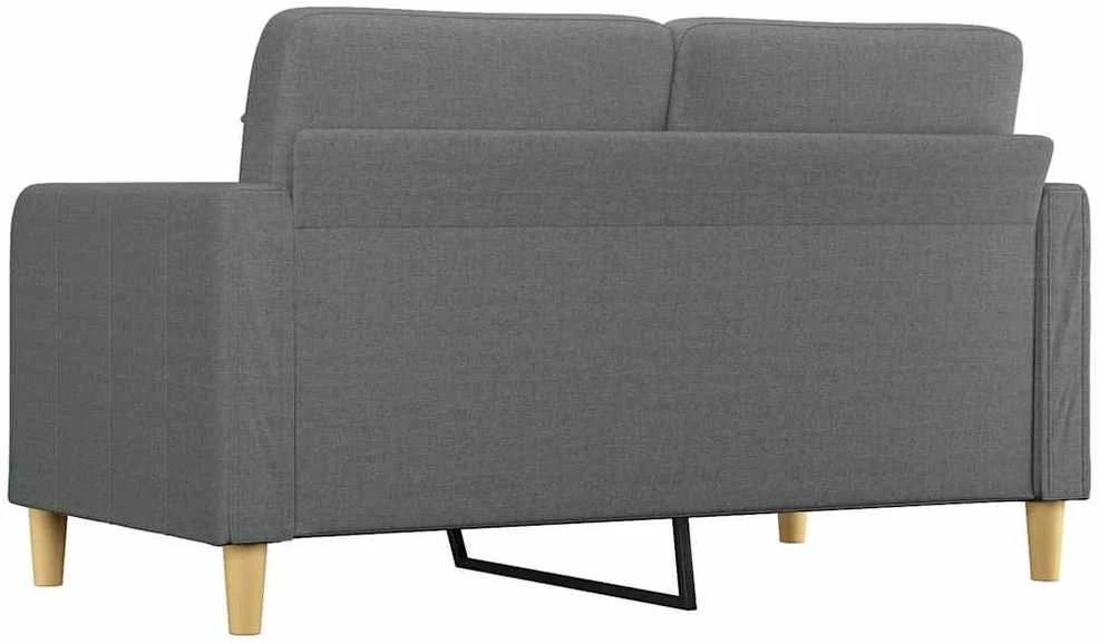 Dvivietė sofa, tamsiai pilkos spalvos, 140cm, audinys