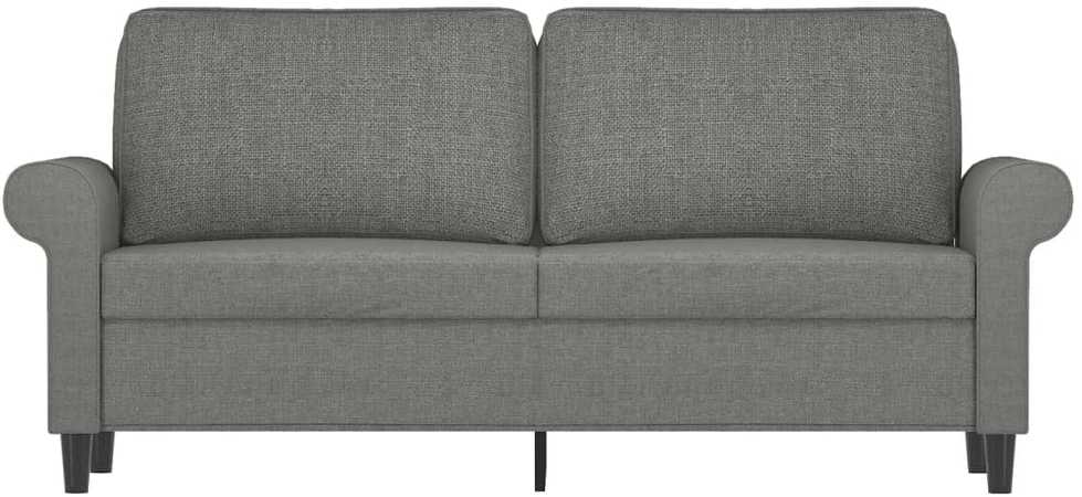 Dvivietė sofa, tamsiai pilkos spalvos, 140cm, audinys