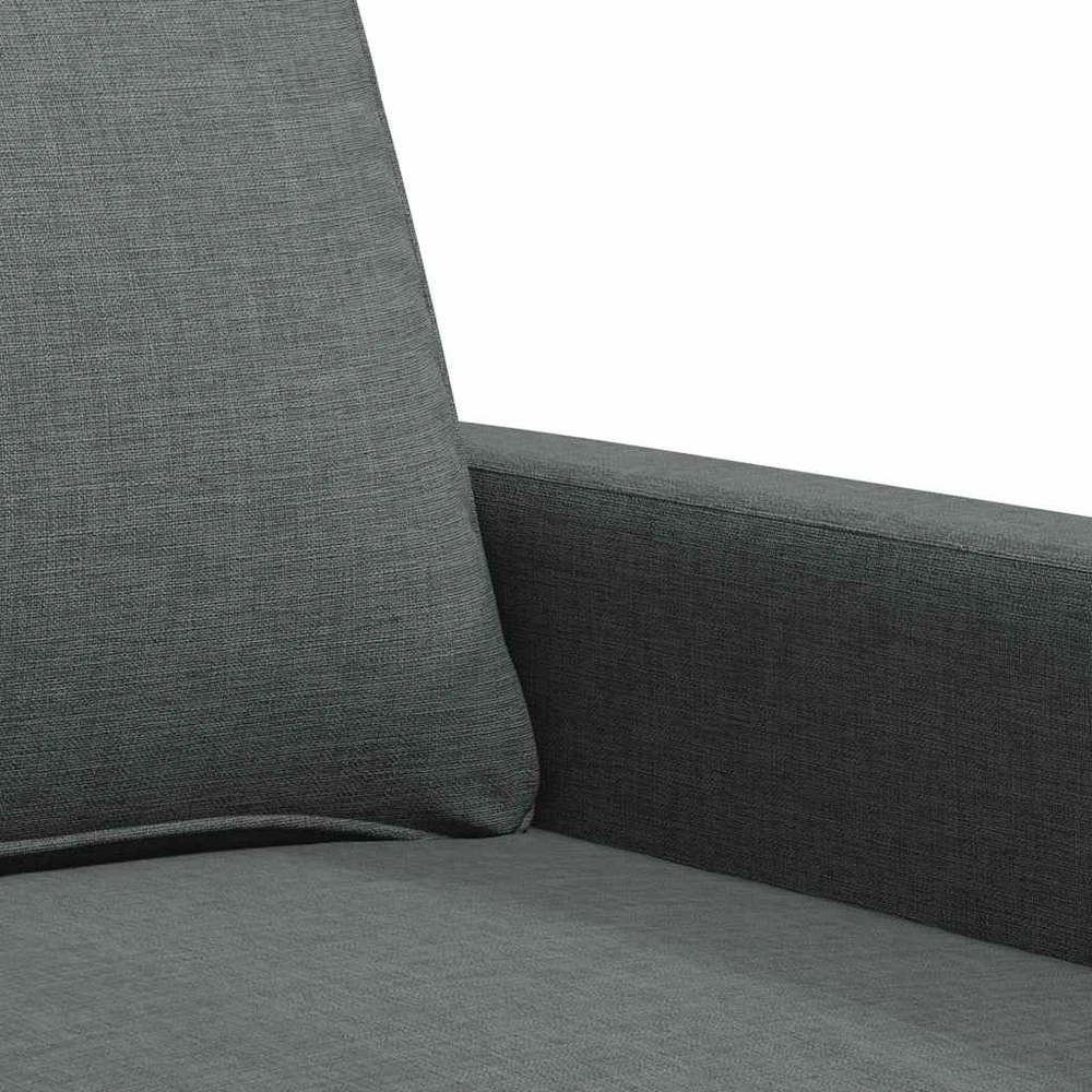 Dvivietė sofa, tamsiai pilkos spalvos, 140cm, audinys