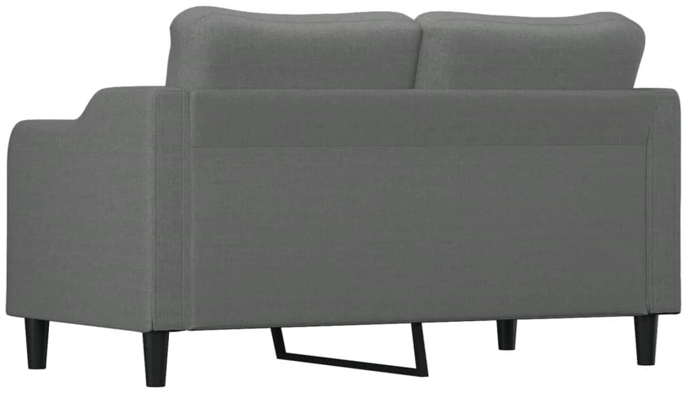 Dvivietė sofa, tamsiai pilkos spalvos, 140cm, audinys