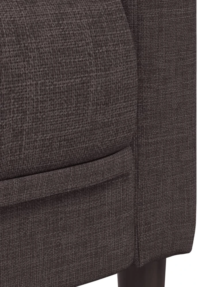 Dvivietė sofa, tamsiai rudos spalvos, audinys