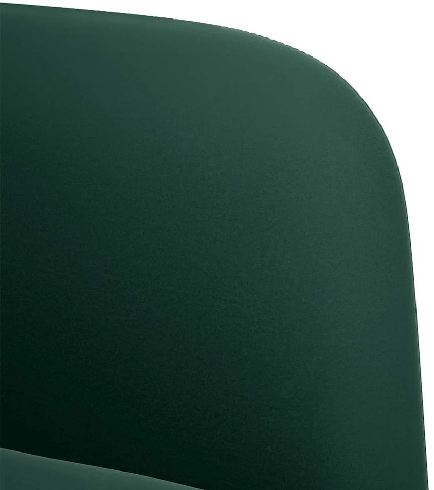 Dvivietė sofa, tamsiai žalia, 109 cm, aksomas
