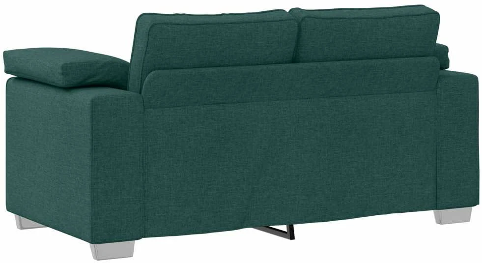 Dvivietė sofa Tamsiai žalia 160 cm audinys