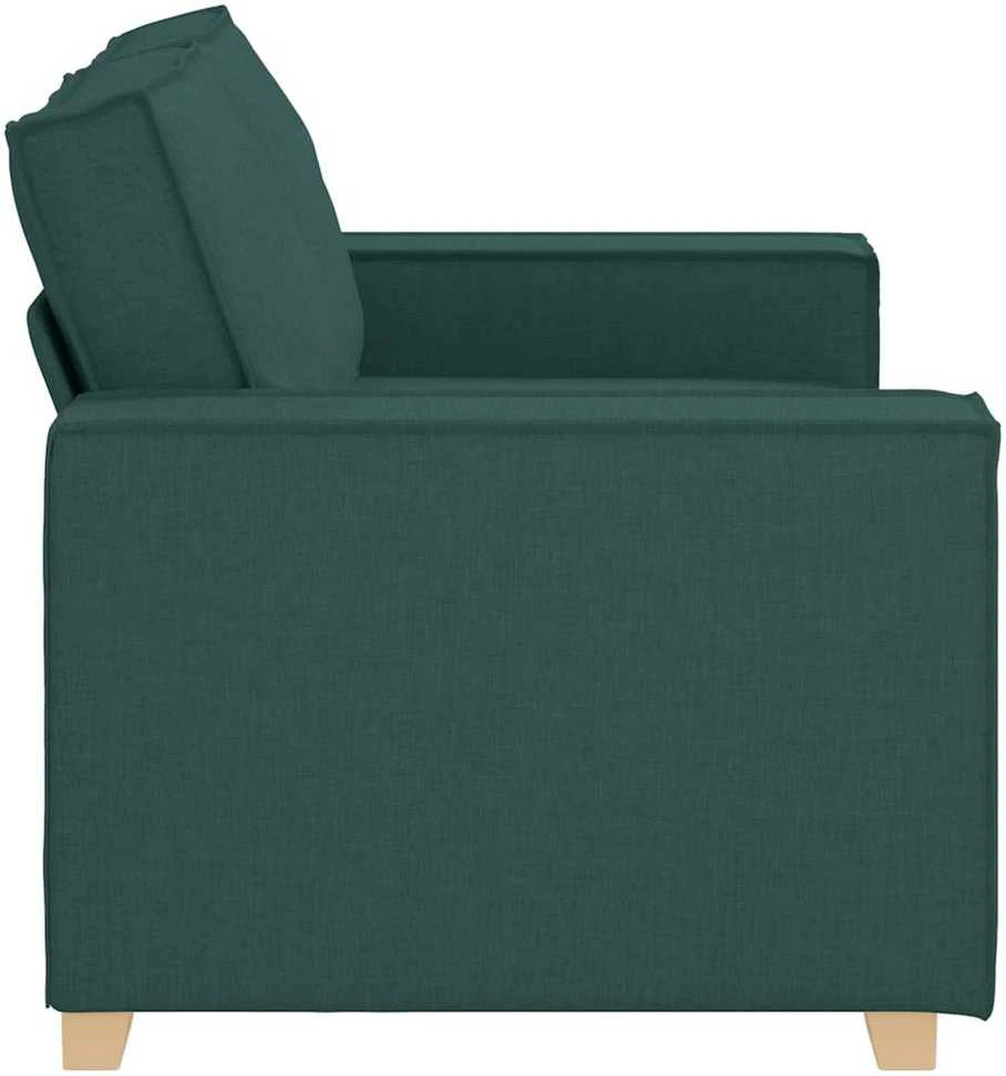 Dvivietė sofa, tamsiai žalia, 160x78x84 cm, audinys