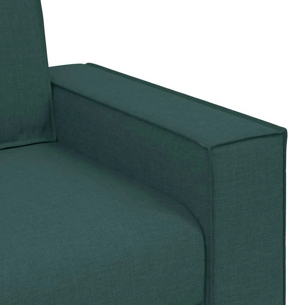 Dvivietė sofa, tamsiai žalia, 160x78x84 cm, audinys