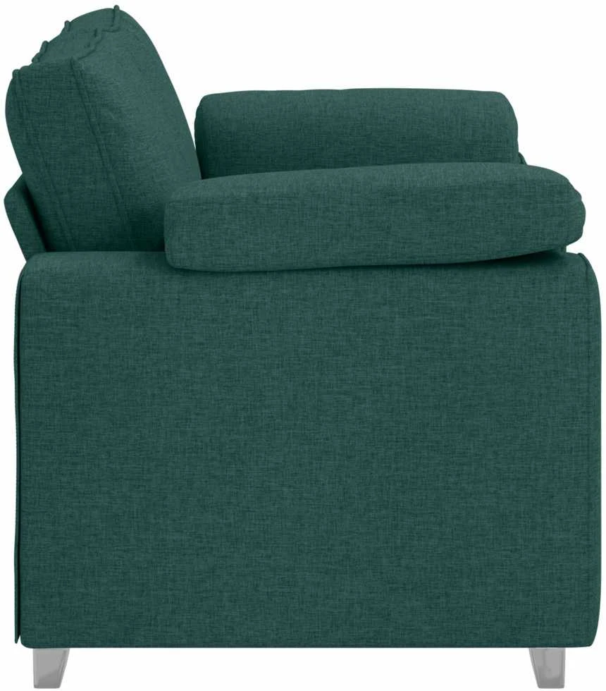 Dvivietė sofa Tamsiai žalia 160 cm audinys