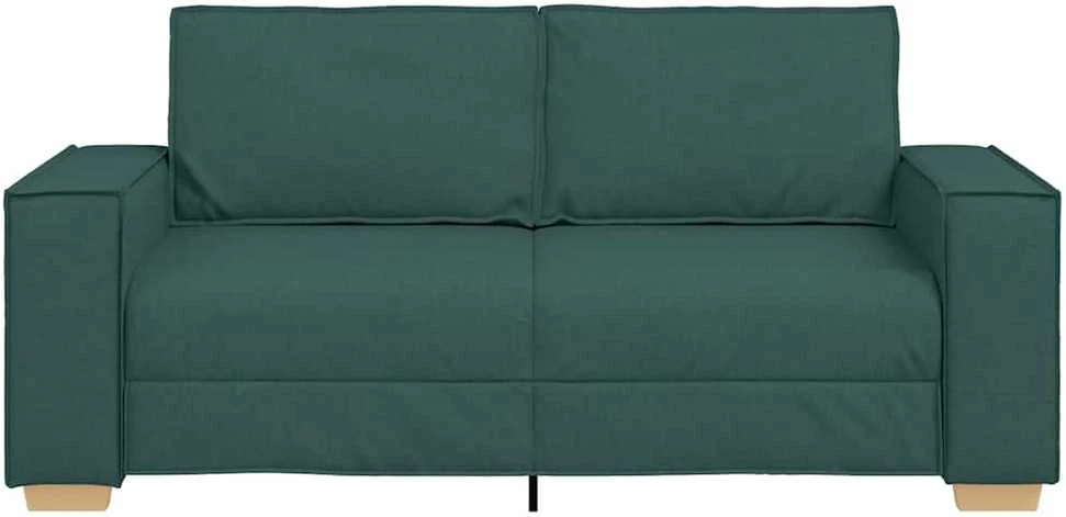 Dvivietė sofa, tamsiai žalia, 180x78x84 cm, audinys
