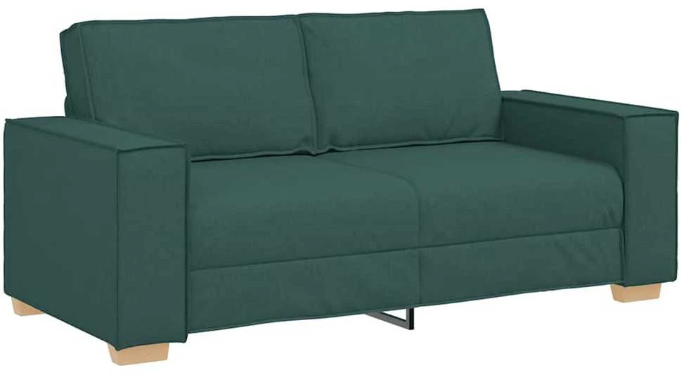 Dvivietė sofa, tamsiai žalia, 180x78x84 cm, audinys