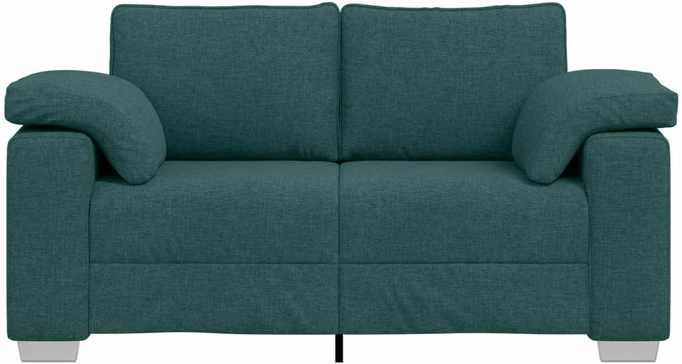 Dvivietė sofa Tamsiai žalia 160 cm audinys