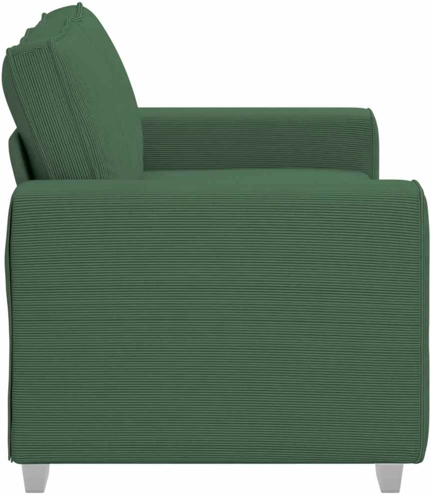 Dvivietė sofa, tamsiai žalia, 160x77x82 cm, velvetas, audinys