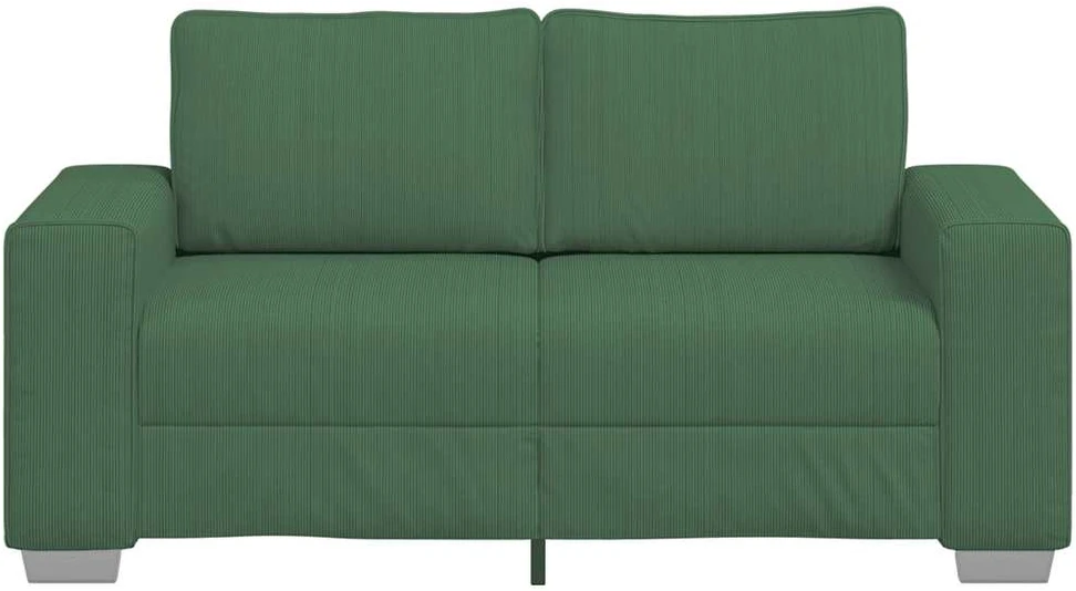 Dvivietė sofa, tamsiai žalia, 160x77x82 cm, velvetas, audinys