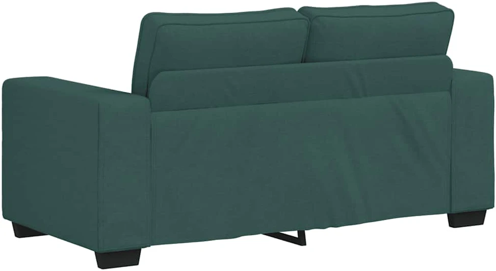 Dvivietė sofa, tamsiai žalia, 160x77x82 cm, audinys