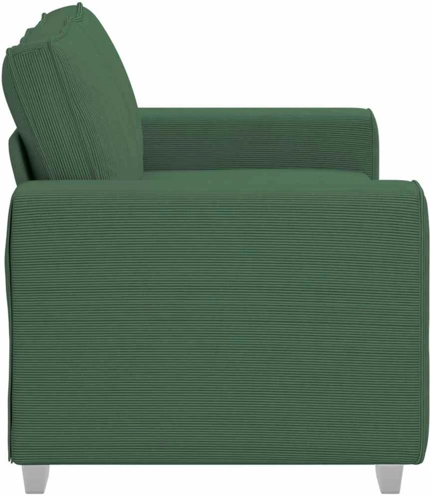 Dvivietė sofa, tamsiai žalia, 160x77x82 cm, velvetas, audinys