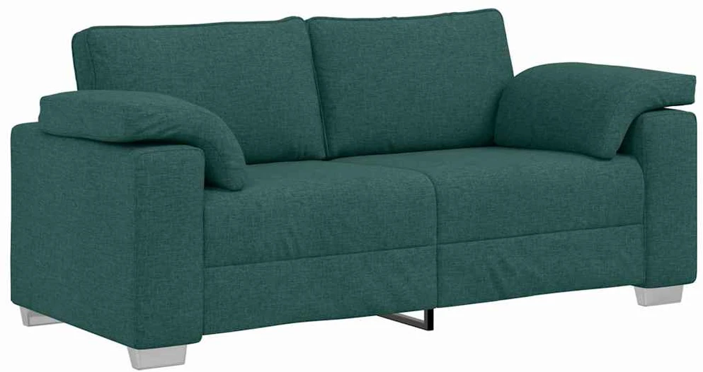 Dvivietė sofa Tamsiai žalia 180 cm audinys