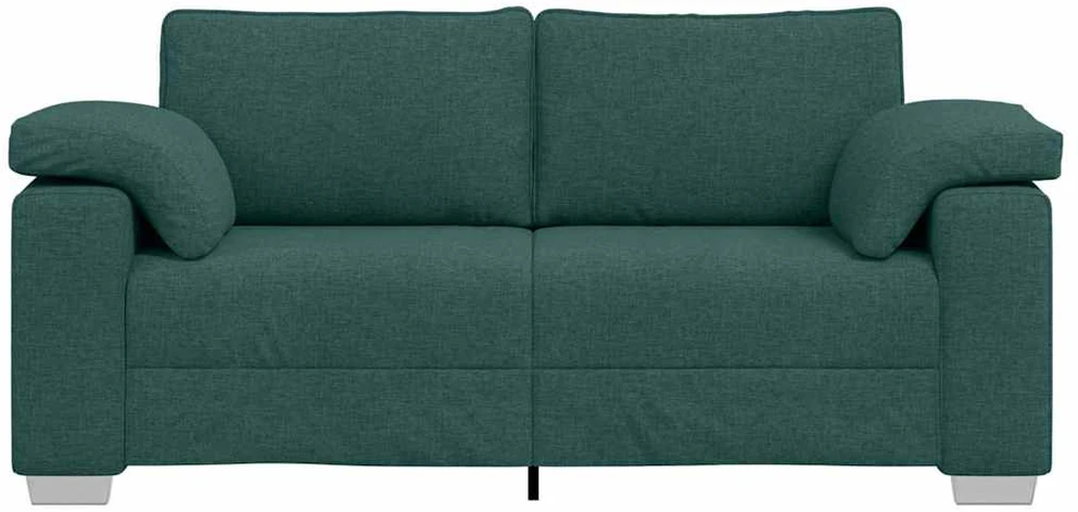 Dvivietė sofa Tamsiai žalia 180 cm audinys