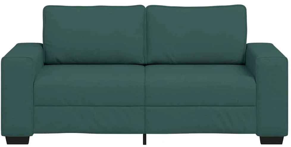 Dvivietė sofa, tamsiai žalia, 180x77x82 cm, audinys