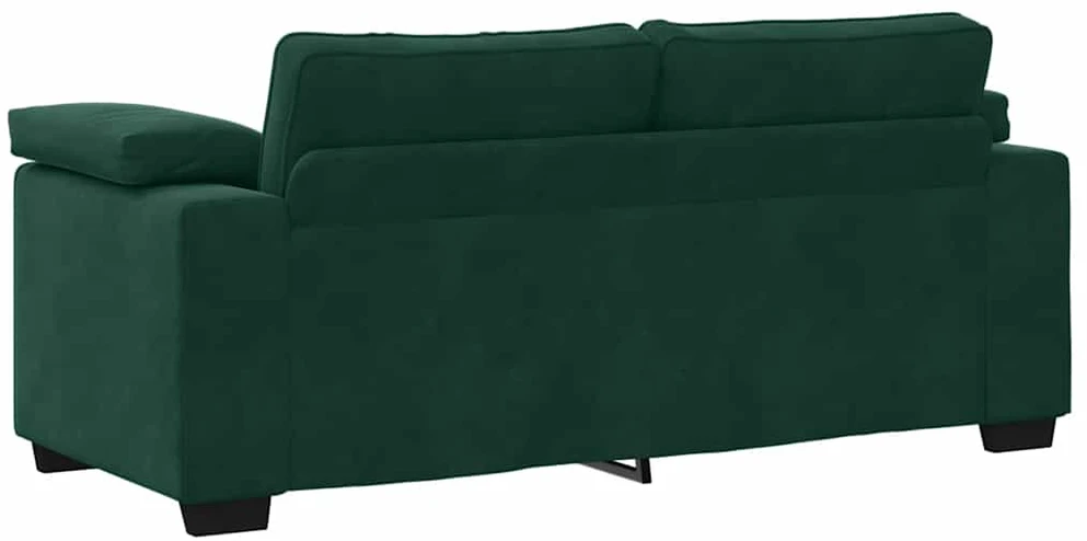 Dvivietė sofa, tamsiai žalia, 180x77x82 cm, aksomas