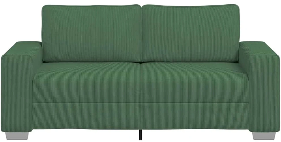 Dvivietė sofa, tamsiai žalia, 180x77x82 cm, velvetas, audinys