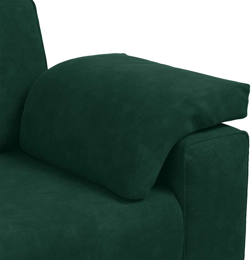 Dvivietė sofa, tamsiai žalia, 180x77x82 cm, aksomas