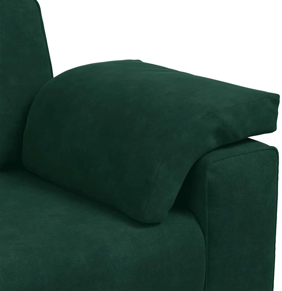 Dvivietė sofa, tamsiai žalia, 180x77x82 cm, aksomas