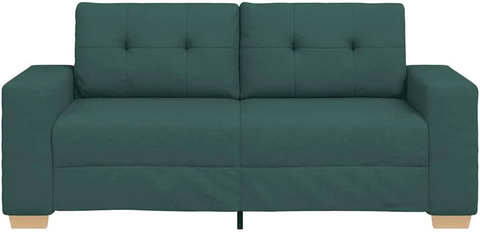 Dvivietė sofa, tamsiai žalia, 180x77x82 cm, audinys
