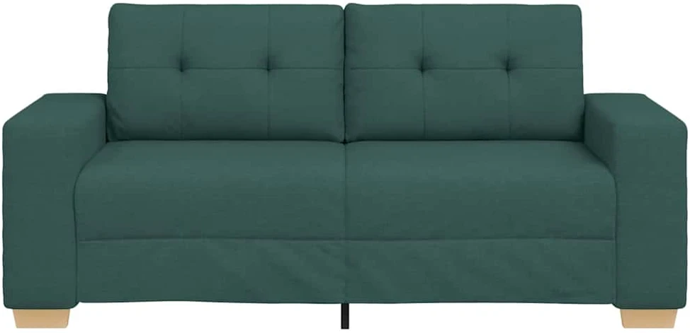 Dvivietė sofa, tamsiai žalia, 180x77x82 cm, audinys