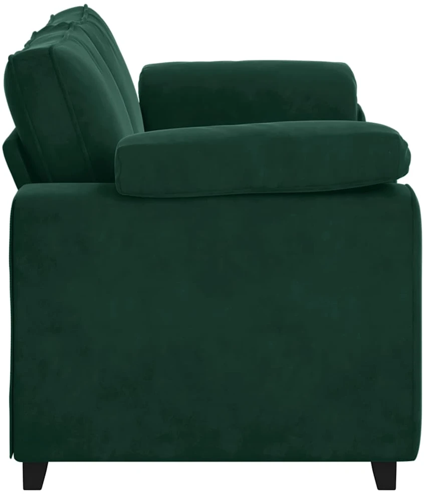Dvivietė sofa, tamsiai žalia, 180x77x82 cm, aksomas