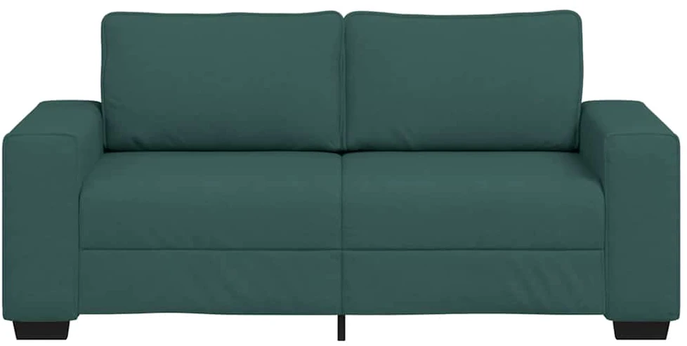 Dvivietė sofa, tamsiai žalia, 180x77x82 cm, audinys