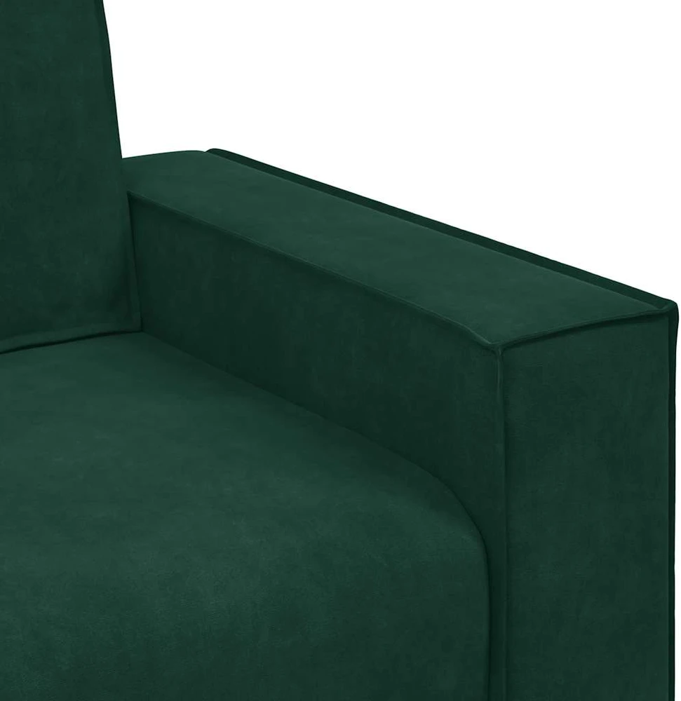 Dvivietė sofa, tamsiai žalia, 180x78x84 cm, aksomas