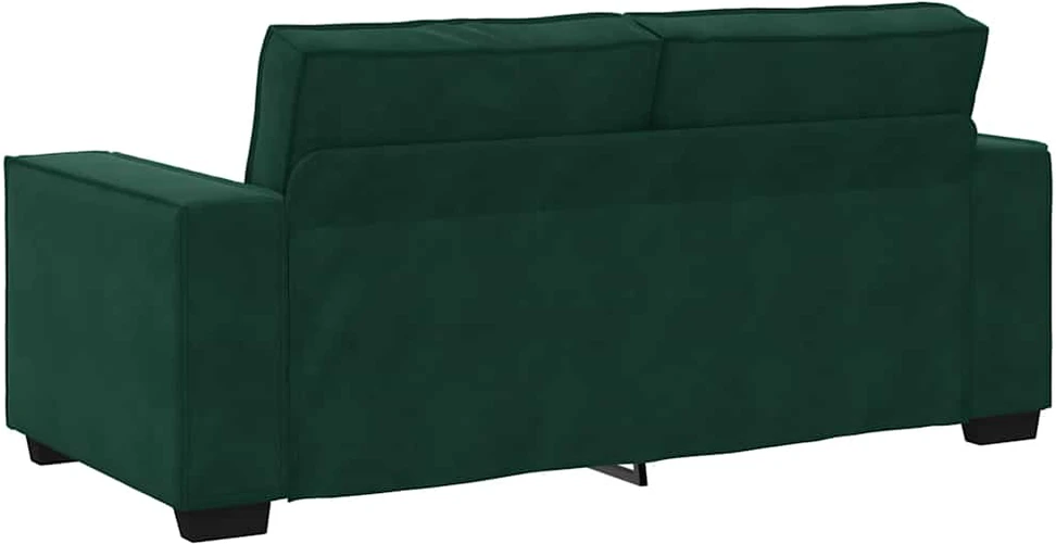 Dvivietė sofa, tamsiai žalia, 180x78x84 cm, aksomas