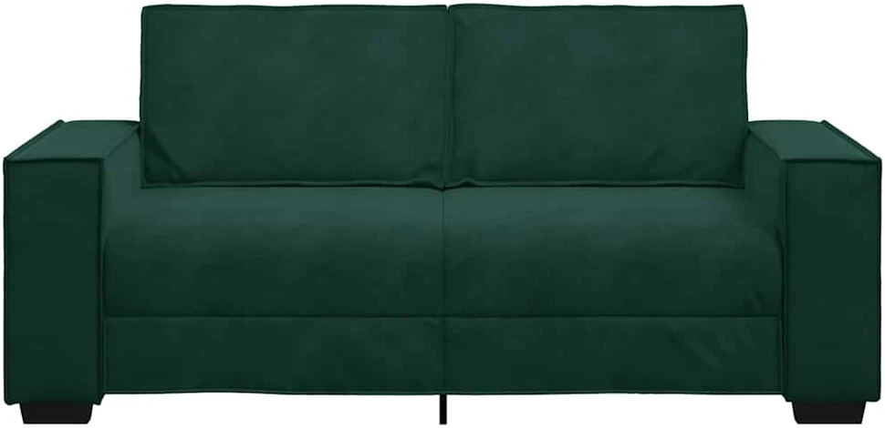 Dvivietė sofa, tamsiai žalia, 180x78x84 cm, aksomas