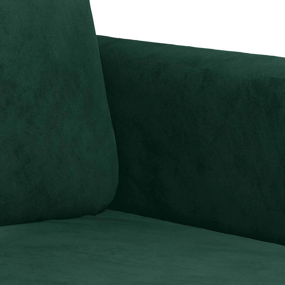 Dvivietė sofa, tamsiai žalios spalvos, 140cm, aksomas