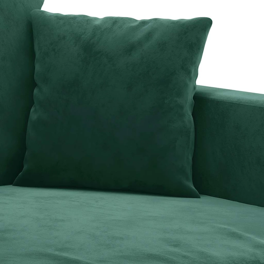 Dvivietė sofa, tamsiai žalios spalvos, 140cm, aksomas