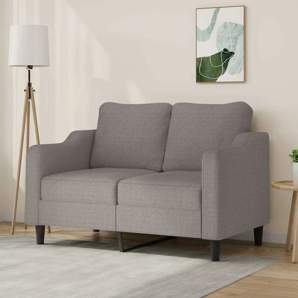 Dvivietė sofa, taupe spalvos, 140cm, audinys