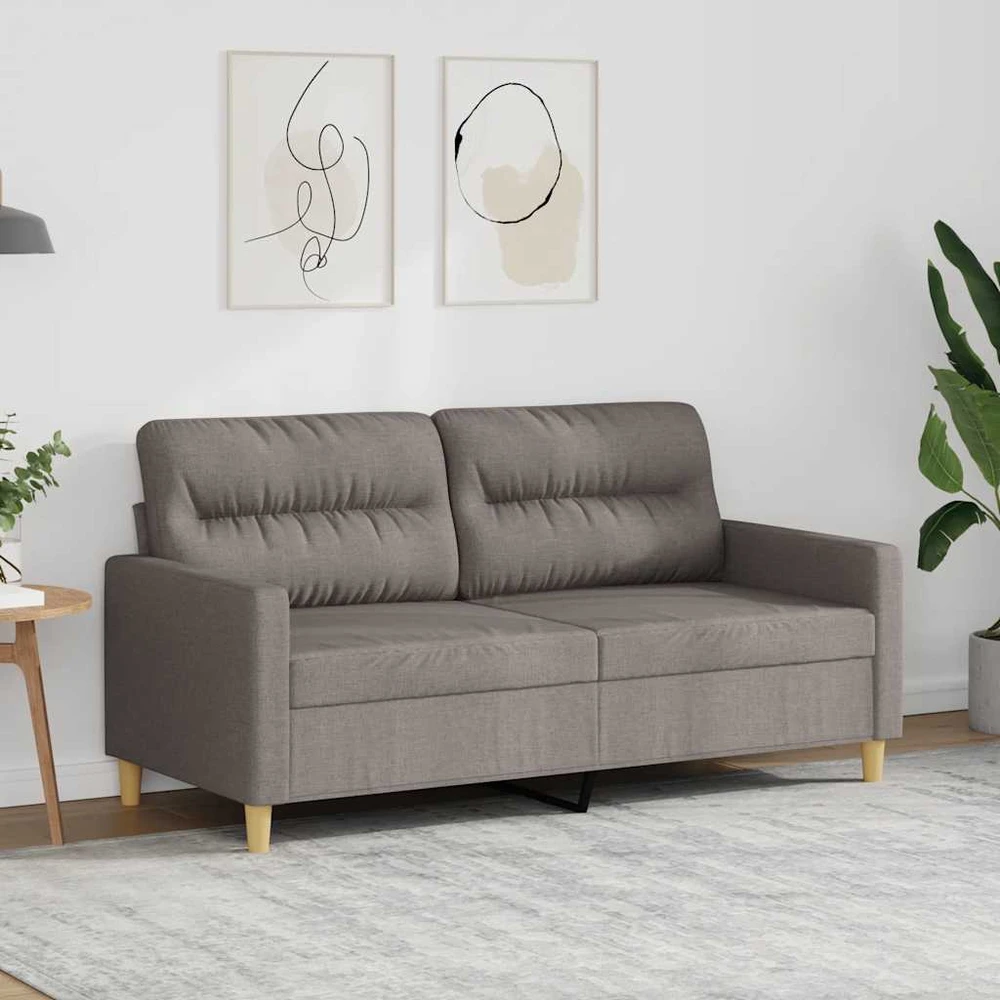 Dvivietė sofa, taupe spalvos, 140cm, audinys