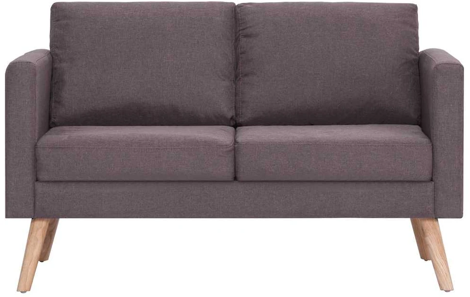 Dvivietė sofa, taupe spalvos, audinys
