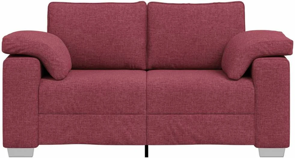 Dvivietė sofa Vyno raudona 160 cm audinys