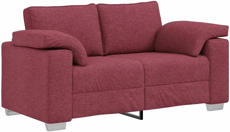 Dvivietė sofa Vyno raudona 160 cm audinys