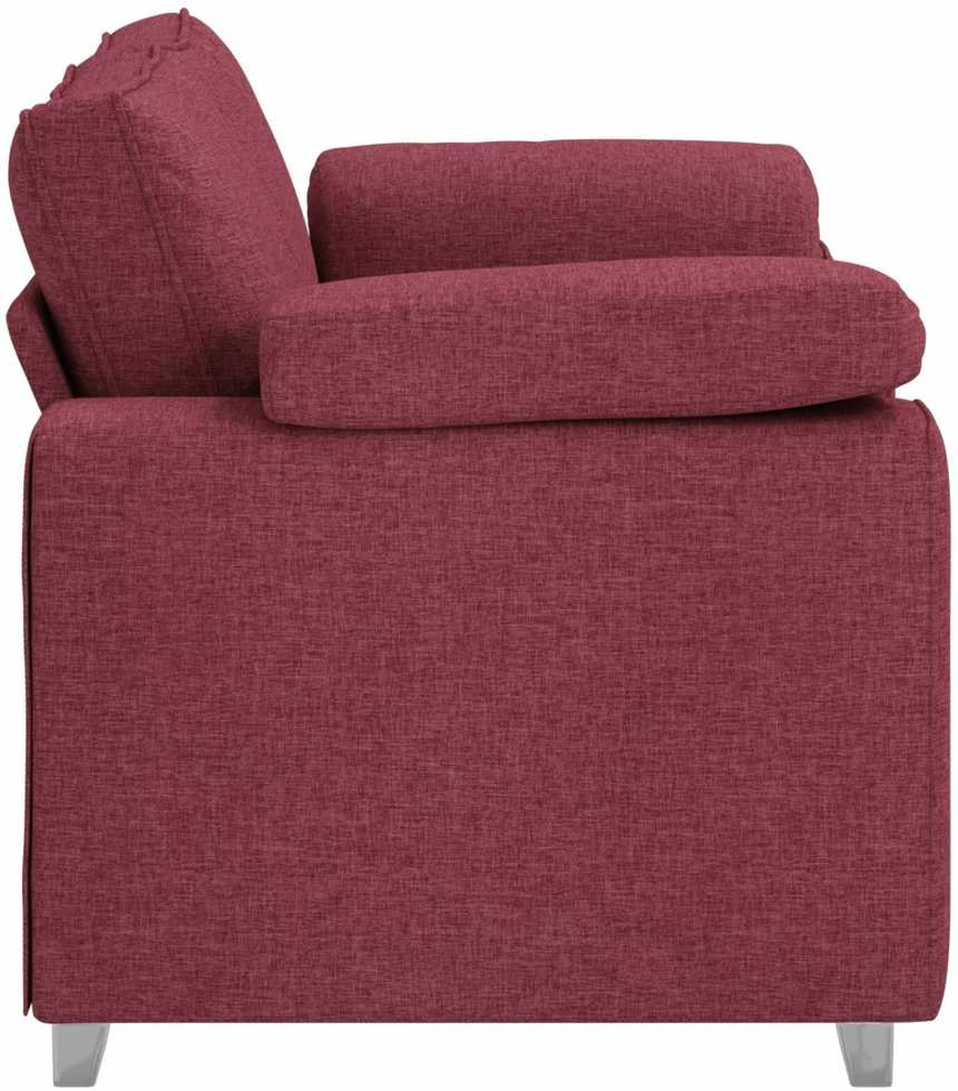 Dvivietė sofa Vyno raudona 160 cm audinys