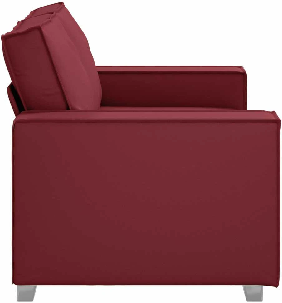 Dvivietė sofa Vyno raudona 160 cm Dirbtinė oda