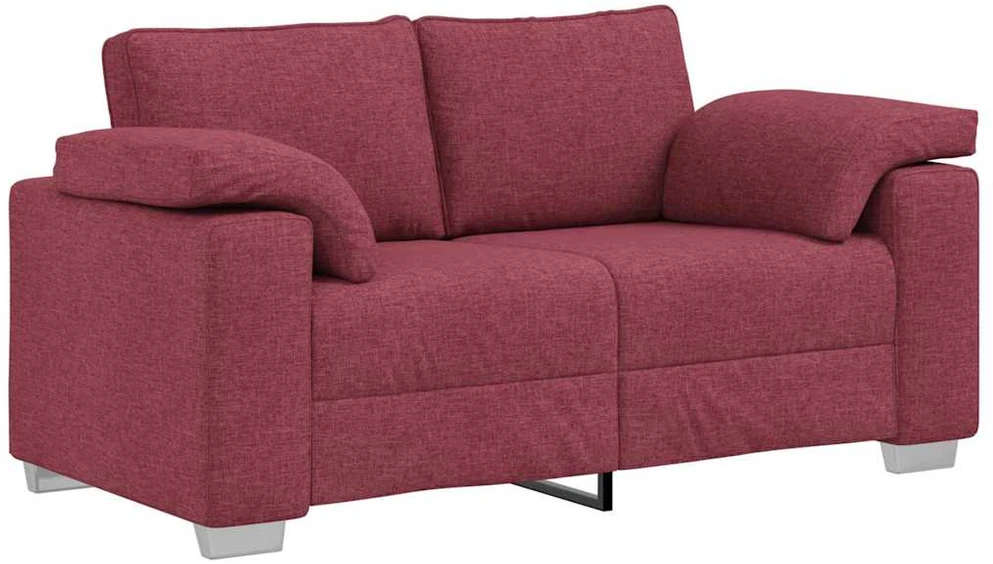 Dvivietė sofa Vyno raudona 160 cm audinys