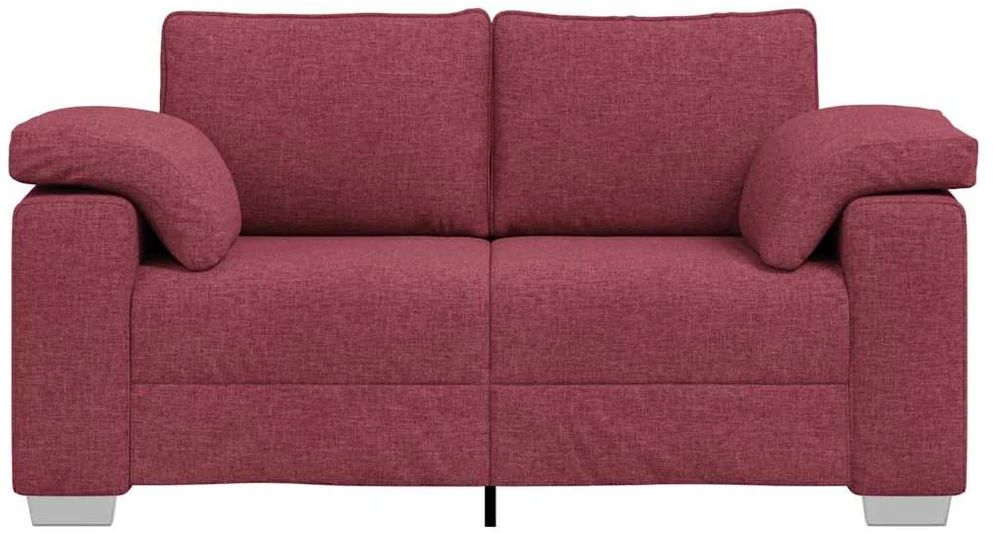 Dvivietė sofa Vyno raudona 160 cm audinys