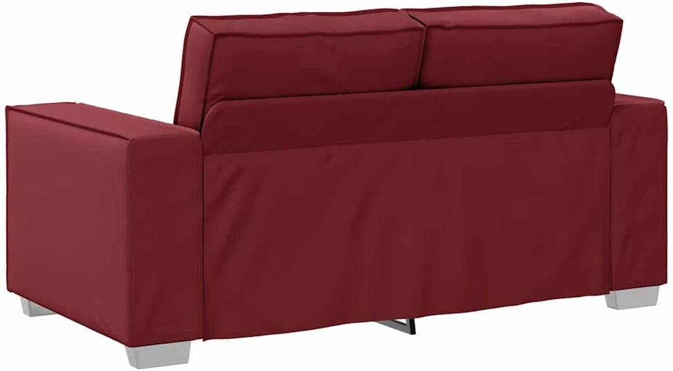 Dvivietė sofa Vyno raudona 160 cm Dirbtinė oda